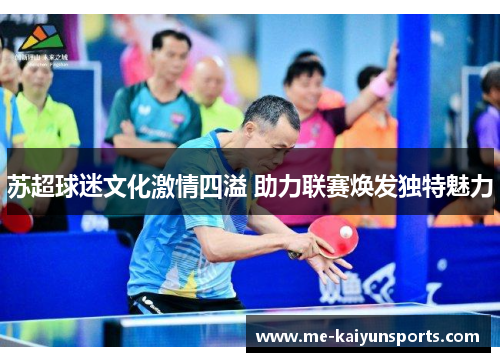 苏超球迷文化激情四溢 助力联赛焕发独特魅力